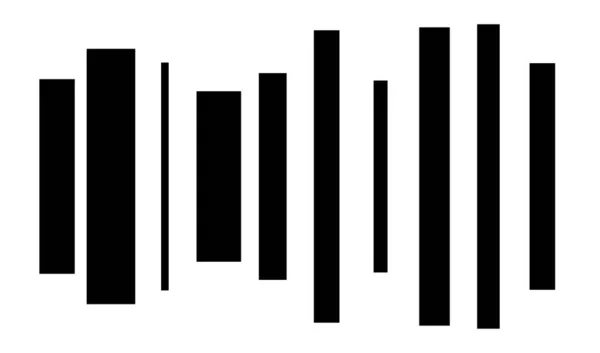 Випадковий Розмір Розкидані Лінії Смуги Горизонтальні Смуги Прямокутника Смуги — стоковий вектор
