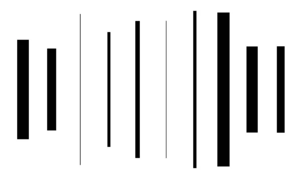 Dimensioni Casuali Linee Sparse Strisce Strisce Rettangolari Orizzontali Strisce — Vettoriale Stock