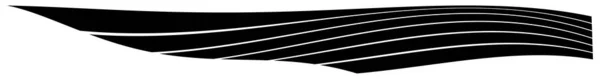 Волнистые Размахивающие Линиями Полосками Полоса Абстрактных Волн Элемент Полосы Векторная — стоковый вектор