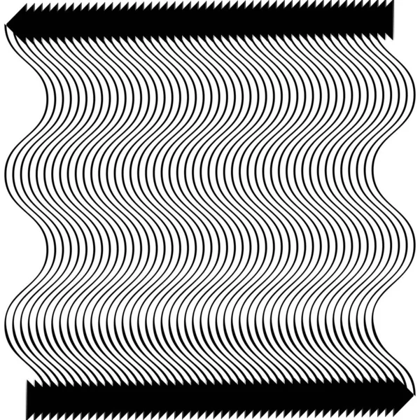 Wavy Waving Zig Zag Criss Cross Lines Stripes Grid Mesh — 스톡 벡터