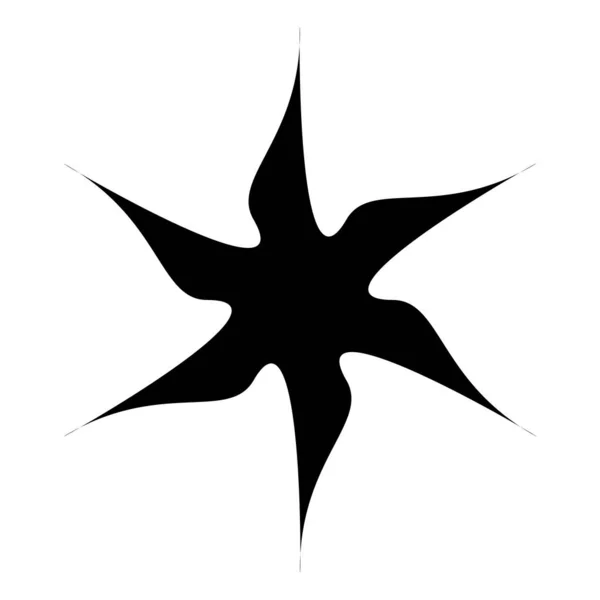 Radial Radiating Star Shape Element — Image vectorielle