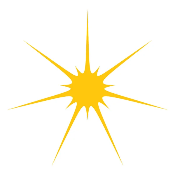 Elemento Radial Forma Estrella Radiante — Vector de stock