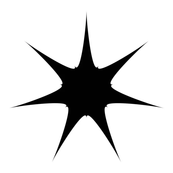 Radial Radiating Star Shape Element — 스톡 벡터