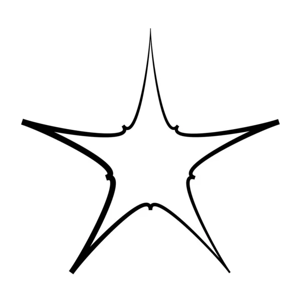 Radial Radiating Star Shape Element — ストックベクタ