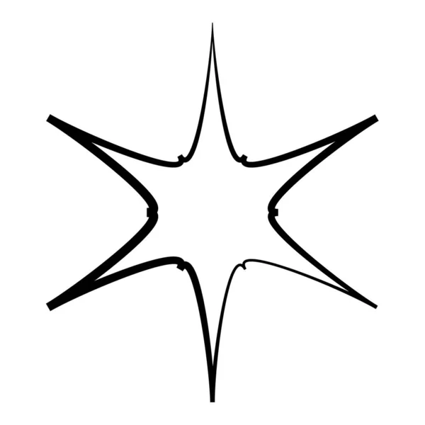 Radial Radiating Star Shape Element — Stock vektor