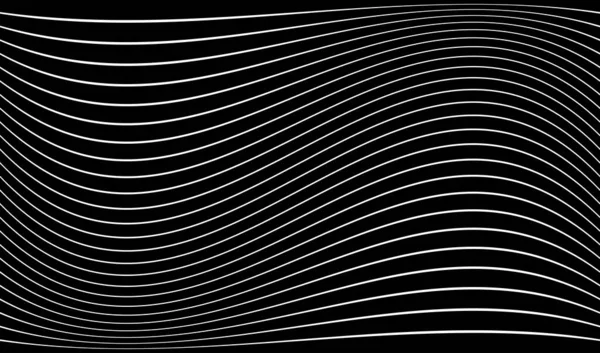 Волнистые Размахивающие Леской Полосы Волнового Эффекта — стоковый вектор