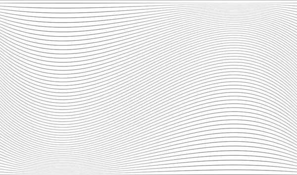 Wavy Waving Lines Wave Effect Stripes Stock Vector Illustration — Vector de stock