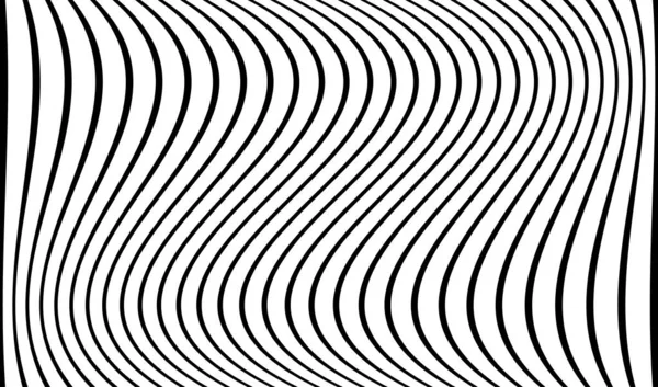 Wavy Waving Lines Wave Effect Stripes Stock Vector Illustration — ストックベクタ