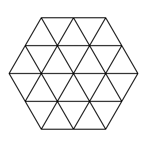 Trojúhelníková Mřížka Prvek Vzorku — Stockový vektor