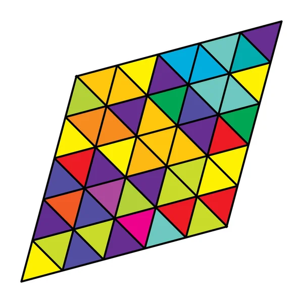 Grade Triângulo Elemento Padrão Malha — Vetor de Stock