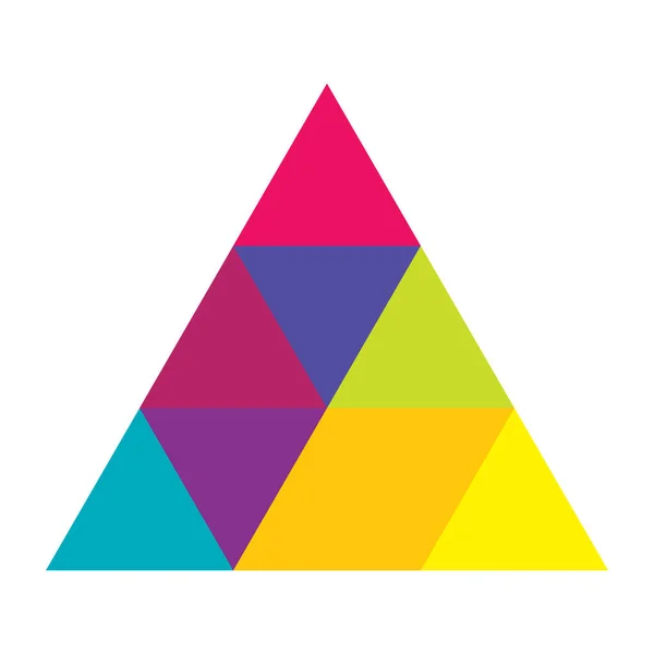 三角形グリッドメッシュパターン要素 — ストックベクタ