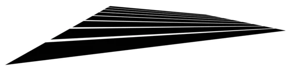 Сміливі Товсті Лінії Смуги Перспективі Абстрактний Геометричний Векторний Елемент Стокова — стоковий вектор