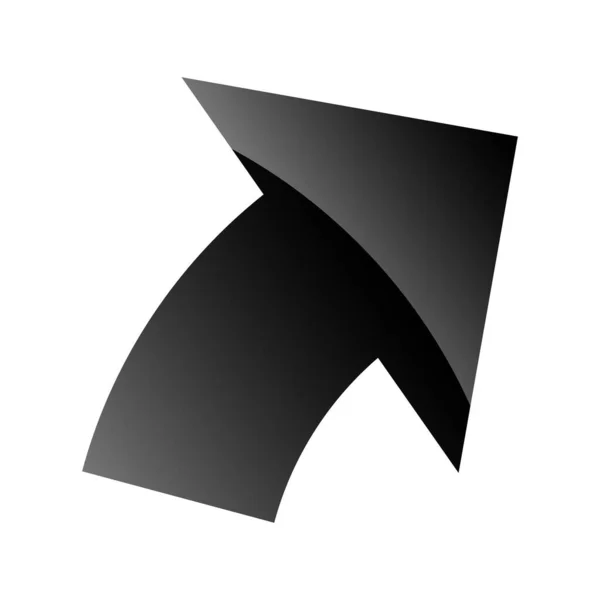 Circular Arrow Pointer Cursor Shape Element — ストックベクタ