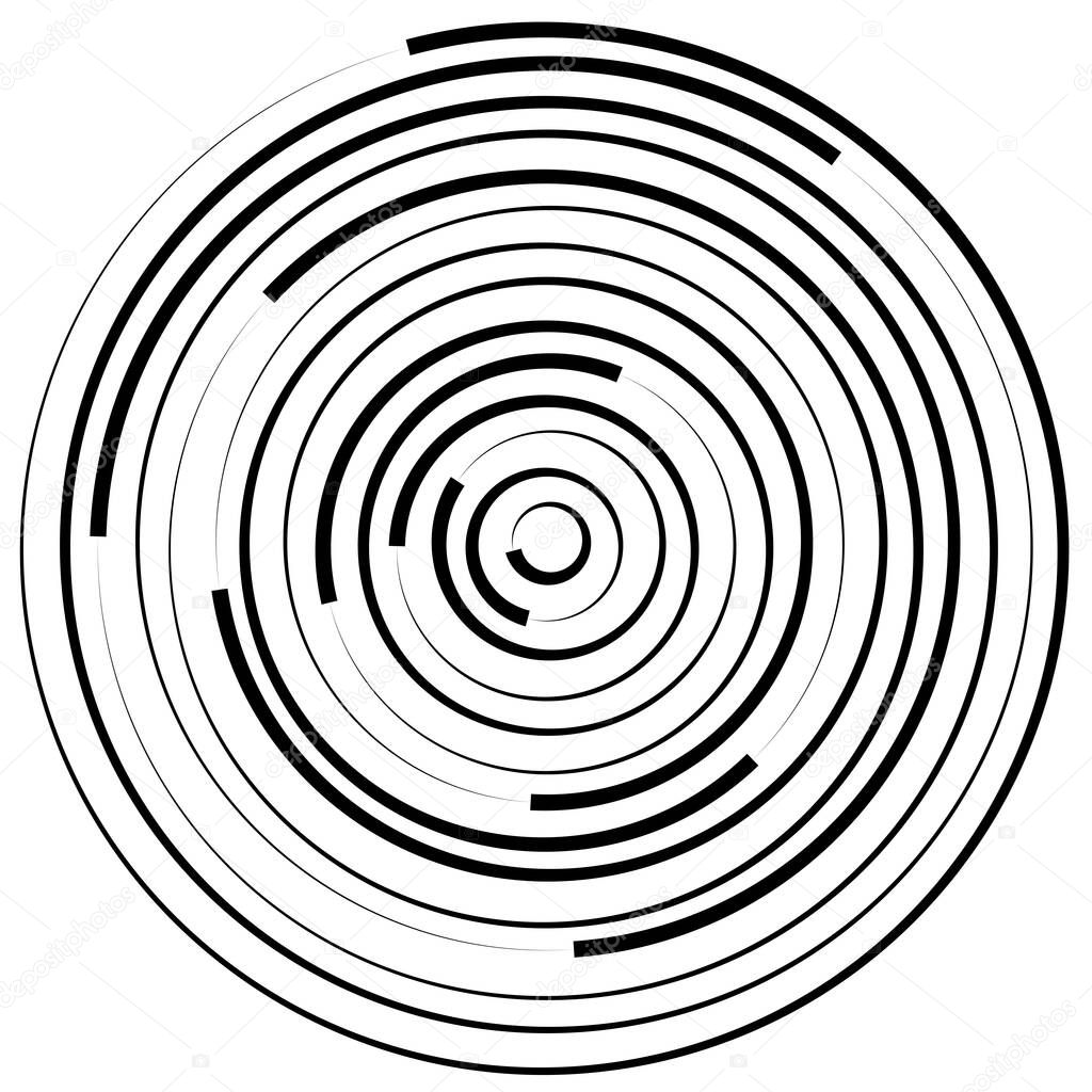 Spiral, swirl, twirl shape design element