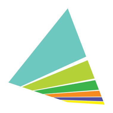 Cesur, kalın üç boyutlu çizgiler, perspektifte çizgiler. Soyut geometrik vektör ögesi