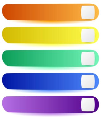 Şık bir düğme, afiş şekilleri. Dikdörtgen, uzun etiket, iletiniz için boş alanı olan ögeleri etiketleyin