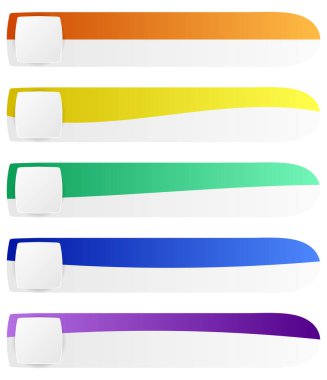 Şık bir düğme, afiş şekilleri. Dikdörtgen, uzun etiket, iletiniz için boş alanı olan ögeleri etiketleyin