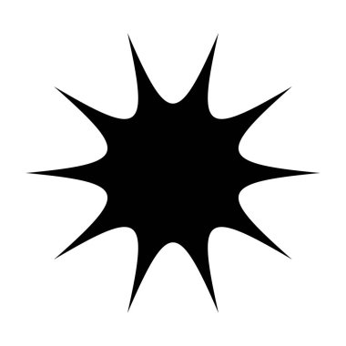 Yıldız patlaması, güneş patlaması yuvarlak fiyat etiketi, etiket şekli ögesi ()