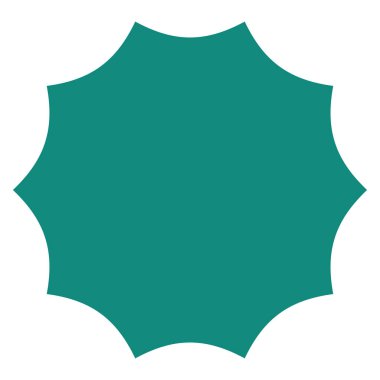 Yıldız patlaması, güneş patlaması yuvarlak fiyat etiketi, etiket şekli ögesi ()