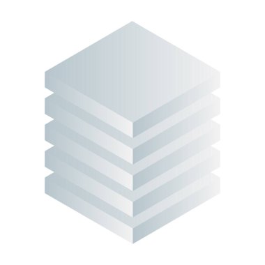 Kule HDD, silindir, raf simgesi. Ana bilgisayar, sunucu simgesi