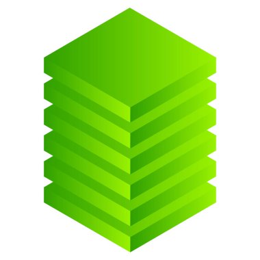 Kule HDD, silindir, raf simgesi. Ana bilgisayar, sunucu simgesi