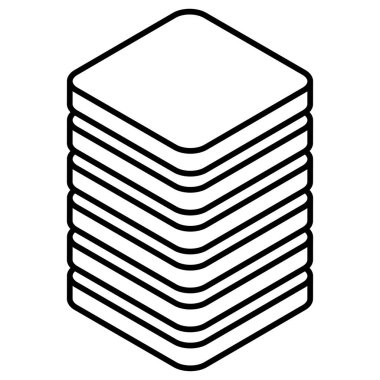 Kule HDD, silindir, raf simgesi. Ana bilgisayar, sunucu simgesi