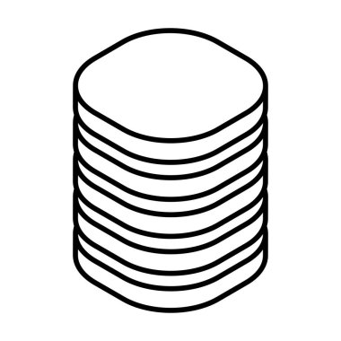 Kule HDD, silindir, raf simgesi. Ana bilgisayar, sunucu simgesi