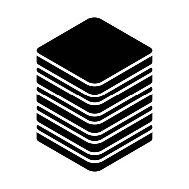 Kule HDD, silindir, raf simgesi. Ana bilgisayar, sunucu simgesi