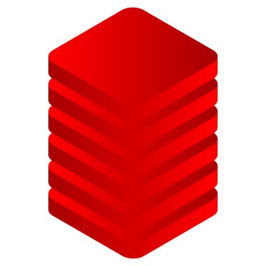 Kule HDD, silindir, raf simgesi. Ana bilgisayar, sunucu simgesi