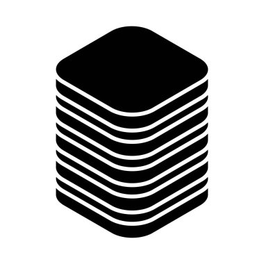 Kule HDD, silindir, raf simgesi. Ana bilgisayar, sunucu simgesi