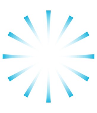 Yıldız patlaması, güneş patlaması yayılan çizgiler, çizgili şekil elementleri. Radyal çizgiler, şeritler