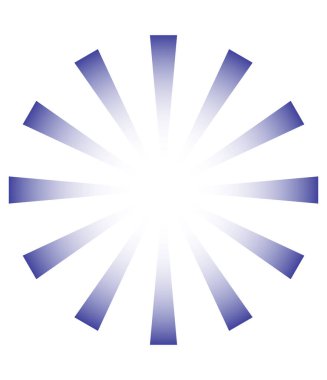 Yıldız patlaması, güneş patlaması yayılan çizgiler, çizgili şekil elementleri. Radyal çizgiler, şeritler