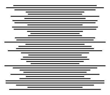 Rastgele çizgiler, çizgiler, çizgiler. Şeritler, farklı yoğunlukta şeritler. Temel soyut geometrik vektör çizimi