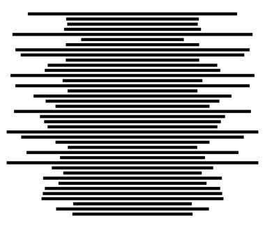 Rastgele çizgiler, çizgiler, çizgiler. Şeritler, farklı yoğunlukta şeritler. Temel soyut geometrik vektör çizimi
