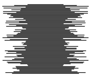 Rastgele çizgiler, çizgiler, çizgiler. Şeritler, farklı yoğunlukta şeritler. Temel soyut geometrik vektör çizimi