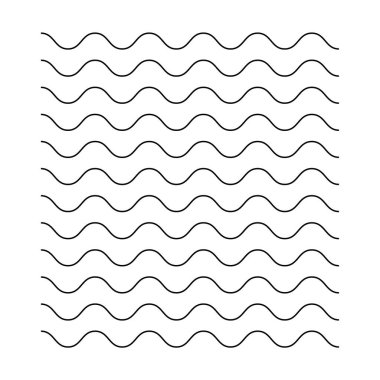 Dalgalı, dalgalı, zig-zag, çapraz çizgiler soyut retro geometrik tasarım elementi