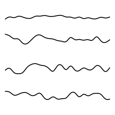 Dalgalı, dalgalı çizgi vektör ögesi