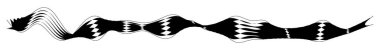 Dalgalı, dalgalı çizgi vektör elemanı. Stock vektör illüstrasyonu, klip- art grafikleri