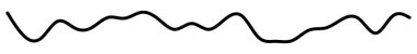Dalgalı, dalgalı çizgi vektör elemanı. Stock vektör illüstrasyonu, klip- art grafikleri