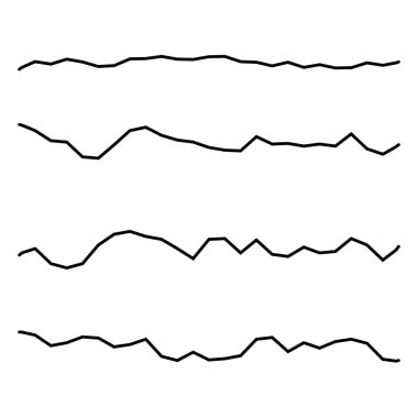 Dalgalı, dalgalı çizgi vektör ögesi