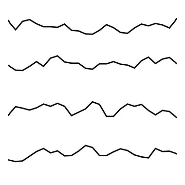 Dalgalı, dalgalı çizgi vektör ögesi