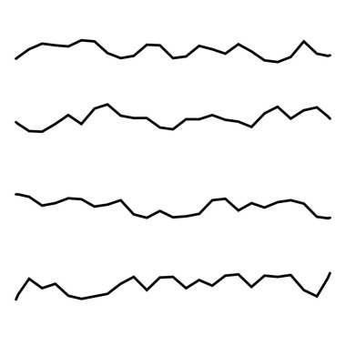 Dalgalı, dalgalı çizgi vektör ögesi