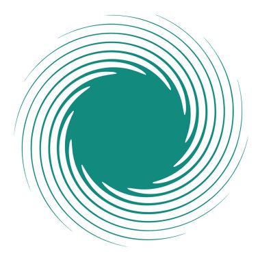 Sarmal, girdap, kıvrık şekil elementi