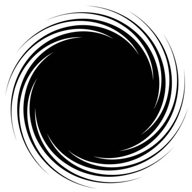 Sarmal, girdap, kıvrık şekil elementi