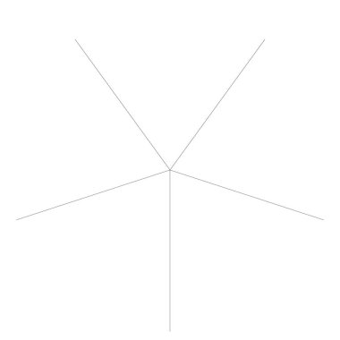 Radikal, yayıcı, eşmerkezli çizgiler vektör şekil elementi