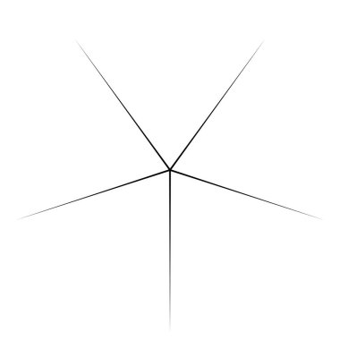 Radikal, yayıcı, eşmerkezli çizgiler vektör şekil elementi