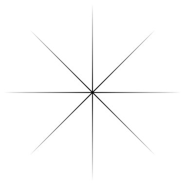 Radikal, yayıcı, eşmerkezli çizgiler vektör şekil elementi