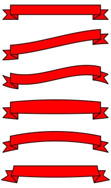 Kurdele, yay, etiket ve etiket ögesi vektör illüstrasyonunu ayarla