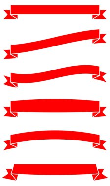 Kurdele, yay, etiket ve etiket ögesi vektör illüstrasyonunu ayarla