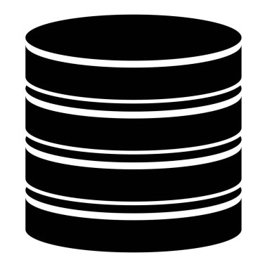 Kule HDD, silindir, raf simgesi. Ana bilgisayar, sunucu simgesi